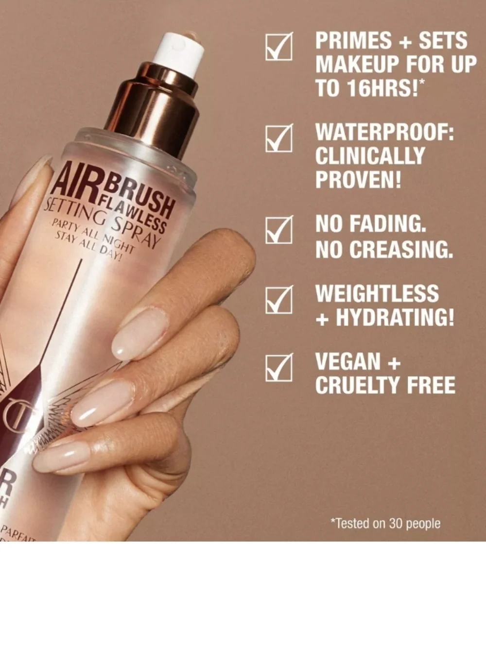 Charlotte Tilbury Airbrush Flawless Setting Spray, 100ml (Full Size), NIB